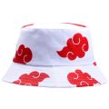 Rimiut Red Cloud Anime Cartoon Embroidery Bucket Hat Cotton Custom Men Women Sun Protect Fishing Hats LOGO Summer Caps. 