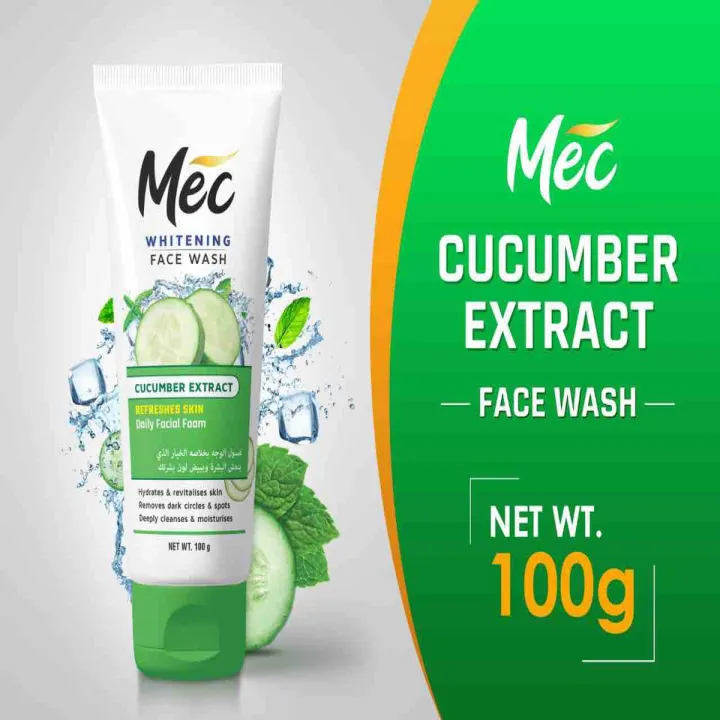 Mec Whitening Cucumber Extract Face Wash Daraz.pk