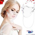 Fast to ship Transparent Face-Mask-Full-Face-Shield-with Lanyard-Anti-fog reusable durable plastic Face Shield protection with nose line Full-Eye-Face-Sunglasses-Women-Lip-Mask-sport mask sunny. 