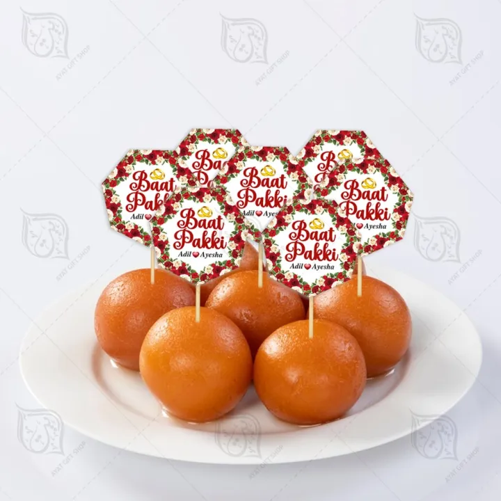 CUSTOMIZED%20Baat%20Pakki%20Mithai%20Cupcake%20Toppers%20Pack%20of%2010%20Best%20Engagement%20&%20Wedding%20Party%20Celebration%20Topper%20-%20Image%203