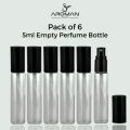 5ml Perfume Mist Spray Bottles Refillable Mini Empty Travel Clear Refillable Atomizer Glass Bottles 6pcs (5ml). 