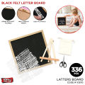 Felt Letter Board Collection, Word Boards Wooden Frame & Letters DIY Massage Board With Changeable Letter Set With Stand Jute Pouch And Scissors  For Home Decoration Party Decor Supply, Birthday, Baby Shower, Birdal Shower Decorative Supplies. 