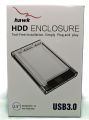 HAWK HDD Case 2.5 Inch Transparent SATA to USB 3.1 C TYPE External Hard Drive Enclosure Only Case. 