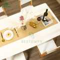 Solid Color PVC Vinyl Table Runner Set Rose Gold Resistant Table Mats Table Decoration Accessories Home Table Cloth. 