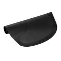Barber and Salon Anti Fatigue Floor Mat Black Semi-Circle. 