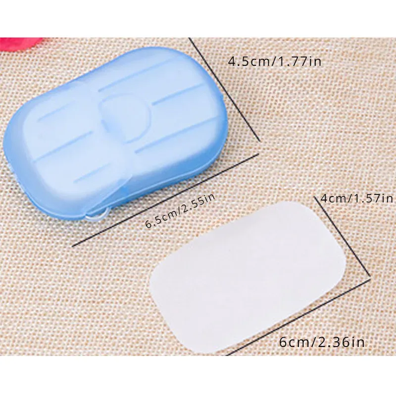 Portable Mini Paper Soap Sheets 100pcs-Pocket-Size Scented Soap for Hands 