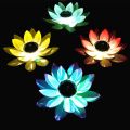 Solar Powered Led Flower Light Floating Fountain Zwembad Accessoires Pond Garden Pool Lamp Piscina Outdoor Lighting Led Light-Pink. 