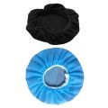 Flex Fabric Headphone Earpad Covers with 100 Pcs Disposable Hygienic Sanitary Earpads Ear Pads - black & blue. 