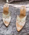 transparent butterfly heels for ladies. 