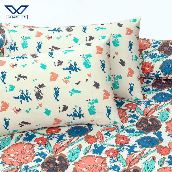 Khan%20Tex%20Cotton%20Printed%20Double%20Bedsheet%20Set%20King%20Size%20With%20Two%20Pillow%20Covers%20%E2%80%93%20Premium%20Quality%20Elegant%20Desings%20Softest%20Cool%20Pure%20Cotton%20Bedsheets%20-%20Image%204