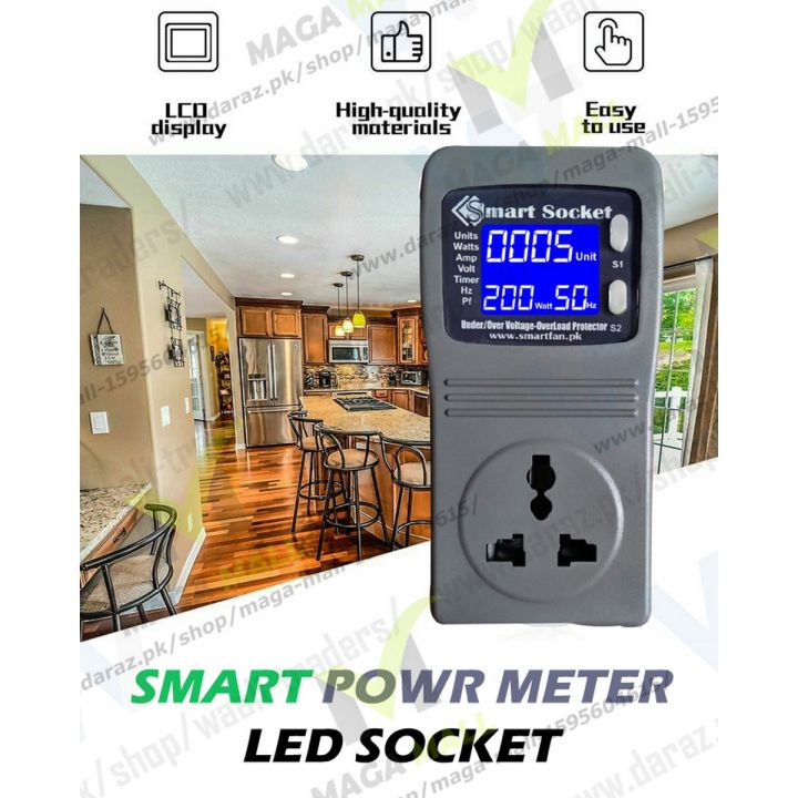 Digital Automatic Protector - Live Voltage Display - High Voltage Protection - Low Voltage Protection