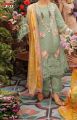 Fancy Lawn Chikankari Embroidered Dress With Silk Dupatta For Women - Unstitched. 