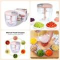 900ML Chopper With 5 Blades / Speedy Chopper / Hand Chopper / Manual Chopper / Hand Cutter / Food Processor Large Size. 