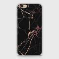 iPhone 6s Cover - SkinLee HQ Hybrid Case (Soft) - Black Rose Gold Marble - SKINLEE-130-1-95-6. 