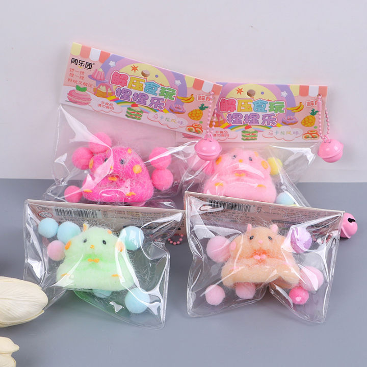 Taba Squishy Toy Mochi Toy Mushy Silicone Fuzzy Cute Hamster Handmade Squishy MJ