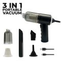 3 in 1 Vacuum Cleaner Rechargeable Dual Mode Cordless Handheld Wireless Handy Portable Light Weight, Mini Vacuum Cleaner for Car Sofas Carpet Interior & Home Office Cleaning Tool Strong Suction. 