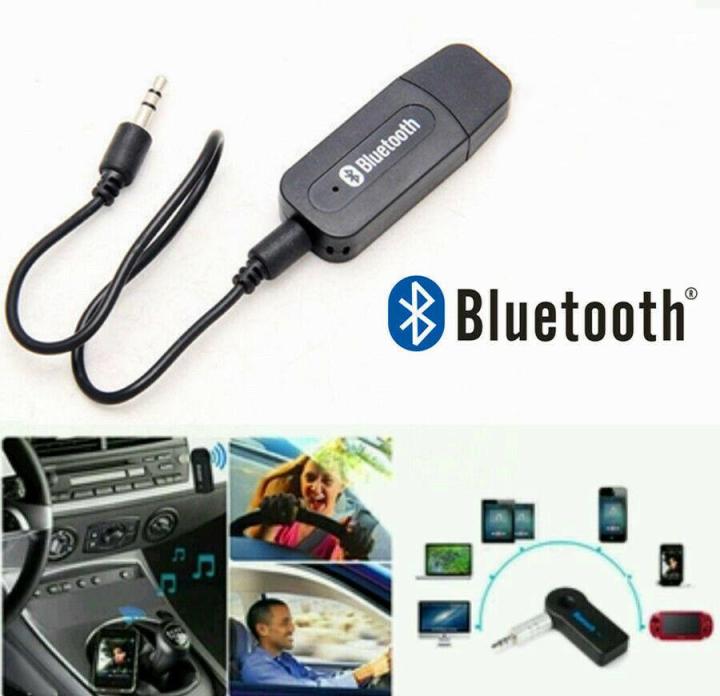 USB Car Bluetooth Receiver AUX Audio BT Music Adapter System For Car