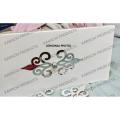 Acrylic Sticker Diamond Shape Self Adhesive Golden Silver. 