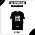 Customized Black T-Shirt with your Picture, Logo or Name | Black T-Shirt Print | Craftale. 