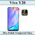 2Pcs Vivo Y20 Tempered Glass Screen Protector Premium High Quality Polish Glass For Vivo Y20. 