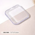 New 2024 Transparent Artificial Nail Box Handmade Nail Storage Box Packing Box Nail Display Box. 