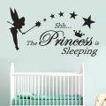 WallsArt Store shhh the princes is sleeping kids girls vinyl wall sticker decal. 