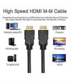 HDMI Cable 3 Meters - Pure Copper Construction for Desktops HDMI Cable High Speed, 1080P, & ARC Compatible for Laptop, Monitor, Projector, Gaming Console & More 3 Meter High Speed Hdmi Cable For Tv'S, 3 Meters Black. 