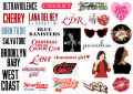 25/50pcs LANA DEL REY stickers of all albums mixed of famous singer spotify aesthetic cherry red coquette dark pinterest. 
