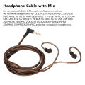 Headphone Cable, Headphone Upgrade Cable Replacement Elegant for QDC for CCA for UE for 2 Pin 0.78mm Earbuds. 