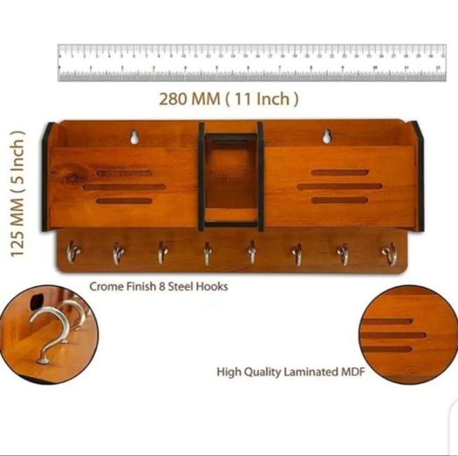 Wooden%20Wall%20Keychain%20and%20Phone%20Holder%20with%20Charging%20Station,%20Rustic%20Home%20Organizer%20-%20Image%202