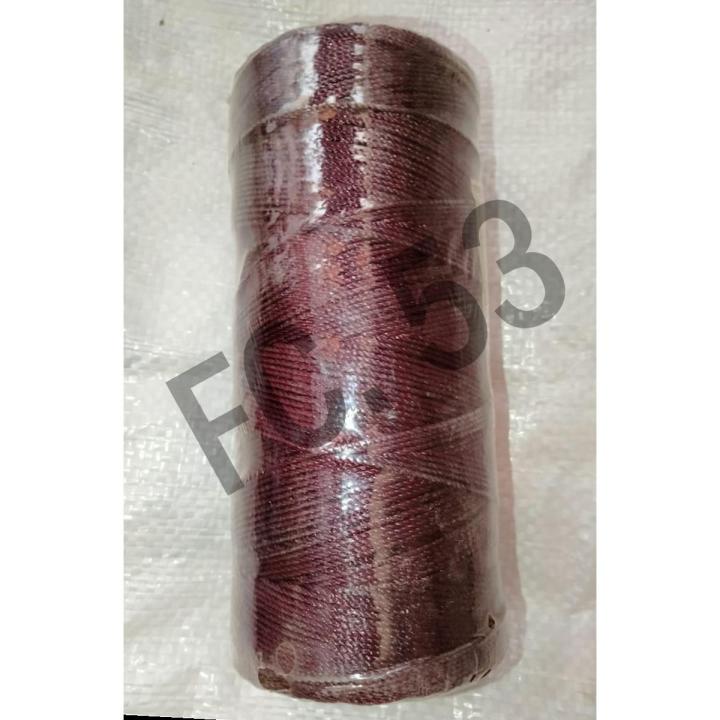 Parashoot Thread Polyester Yarn (Qureshia Thread - 24 No) - Brown Parachute Dhaga ...