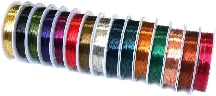 10 Pieces 0.3 mm Jewelry Wire Copper Beading Wire Rolls Jewelry Making Supplies Craft Wire Jewelry Beading Making Kit Pliers Silver Beads Wire Starter Tool