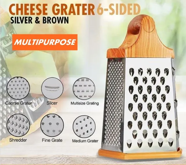 Stainless%20Steel%20Manual%20Grater%20Kadu%20Kash%206%20Sided%20for%20Cheese%20Fruits%20Vegetables%20And%20More%206x5%20inches%20-%20Image%203