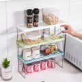 Kitchen Shelf 1 Condiment Storage Shelf Plastic Floor Rack. 