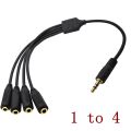 3.5mm 3 Way Port Aux Multi Headphone Earphone Audio Splitter Adapter 3.5mm Jack HUB Spliter Cable Extender 1 Male To 3 Female 3. 