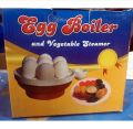 Kolax Egg Bolier / Single Layer / Double Layer 3 in 1 Electric Egg Boiler/Poacher/Cooker Vegetable Streamer- 7-14 eggs Capacity  - White. 