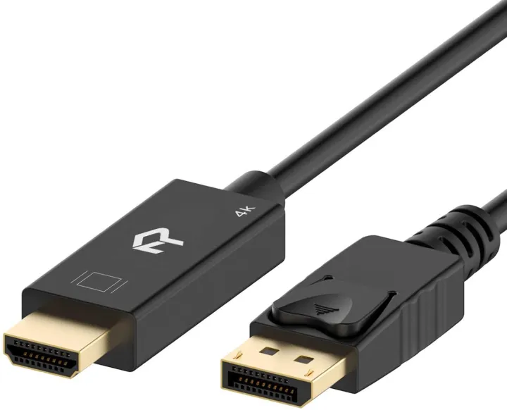 R%C3%A1nkie%20DisplayPort%20(DP)%20to%20HDMI%20Cable,%204K%20Resolution%20Ready,%201.8%20m,%20Black%20-%20Image%202