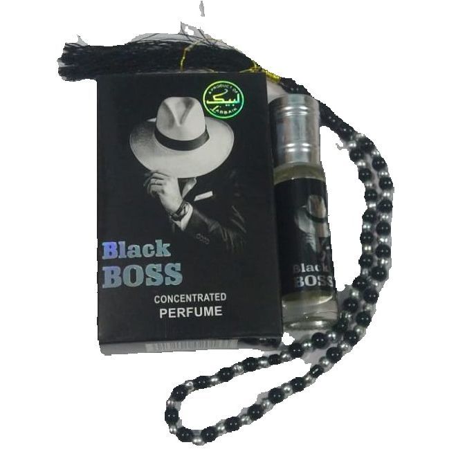 Black Boss Attar Approx 6ml + Tasbeeh 33 Beads Approx 6ml | Comanay of Labbaik itar