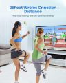 VOYEE Wii Remote Controller, Wii Controllers Built in 3-Axis Motion Plus, Wireless Gaming Controller Compatible with Nintendo Wii/Wii U Console - with Silicone Case | Wrist Strap (White). 