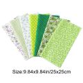 7pcs Patches Mixed Style Cotton Fabric Floral Print Cloth Material Sewing Patchwork Vintage cloth. 