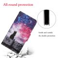 For OPPO F17 Pro Painted Pattern Horizontal Flip Leathe Case. 