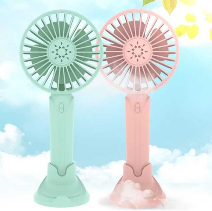 Mini Portable Fan Cooling Hand Holding Fan Rechargeable Fan Desktop Phone Holder Multifunction Travel Cooler Fan