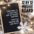 Wooden Message Letter Board for Home Decoration 10x10 and 12x12 Inches, Customizable Motivational Display. 