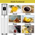 Olive Oil Sprayer Stainless Steel Transparent Glass Bottle for Cooking, Oil Spray Bottle, Portable Glass Oil Mister for BBQ, Air Fryer, Baking, Roasting, Grilling, Oil Sprayer & Portable for Use Kitchen Gadgets. 