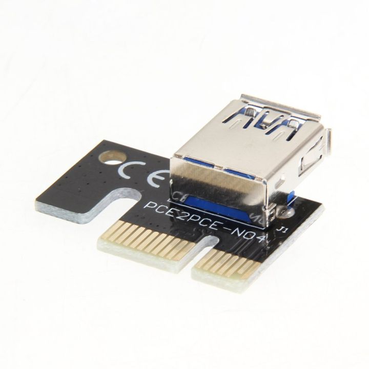 Usb Gpu Riser 【Mary DAI Store】Usb3.0 Graphics Card Riser Card Pci-E 1X To 16X Black ...