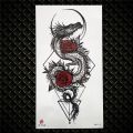 【Good-Love Store】Skeleton Fake Temporary Tattoo For Women Death skull Dragon Tattoos Geometric Creative Waterproof Tatoos Chest Waist. 