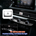 Car Warning Emergency Light Switch Button Cover Sticker Trim Replacement Accessories for Honda Civic 11Th Gen 2022 2023 Aluminum Alloy Silver. 