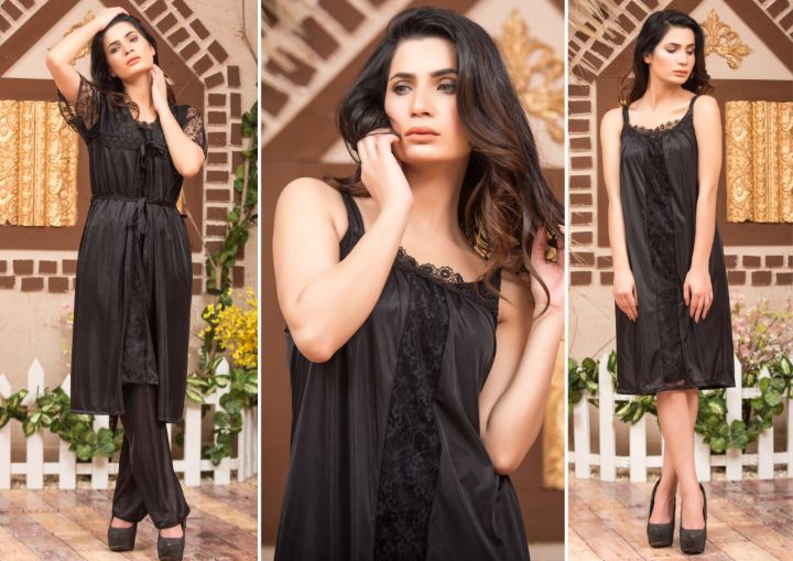 Ladies Sexy Net Nighty Hot Night Suit 3 Piece Bridal Night Dress ladies-sexy-net-nighty-hot-night-suit-3-piece-bridal-night-dress
