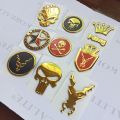 pack of 9pcs stylish silicon coated logos for all cars and bikes, cars exterior acessories bumper stickers and decals. 