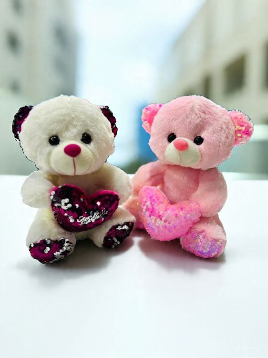 Kawaii Stuffed Teddy Bear – Hugging Heart "Love You" Plush Toy for ...